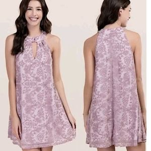 Francesca's Lavender Knoxville Halter Midi Dress M